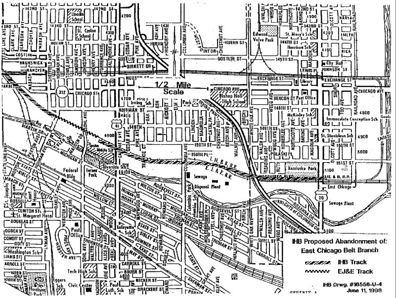East Chicago Belt map