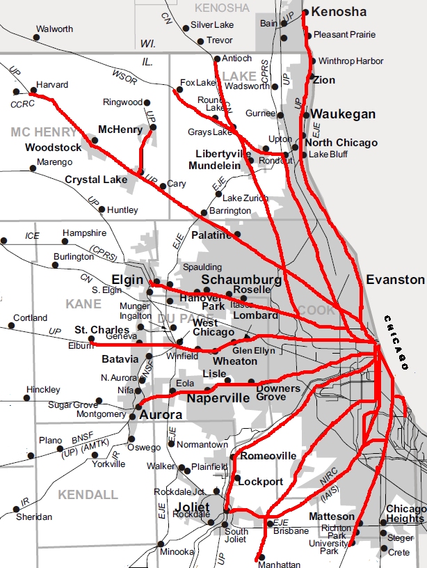 Metra Map